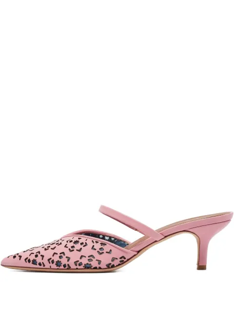 Malone Souliers leather heeled mules Pink 1003766