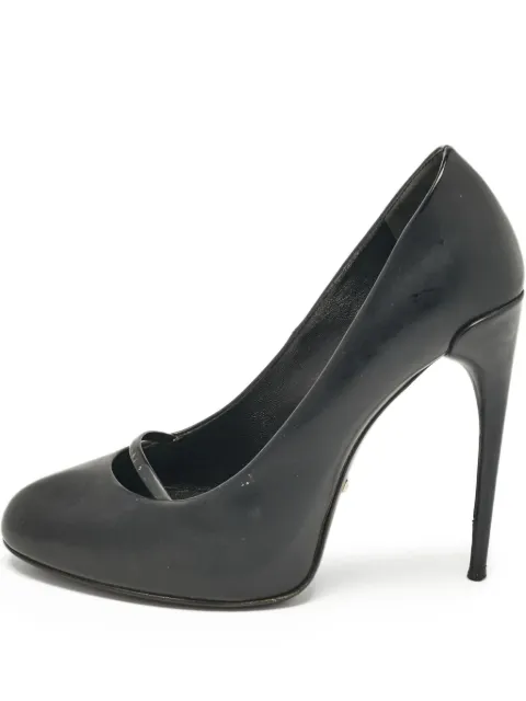 Gucci Pre-Owned leather heeled pumps Black 1051041