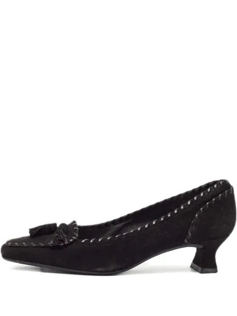 Stuart Weitzman 50mm suede leather pumps Black 1032541