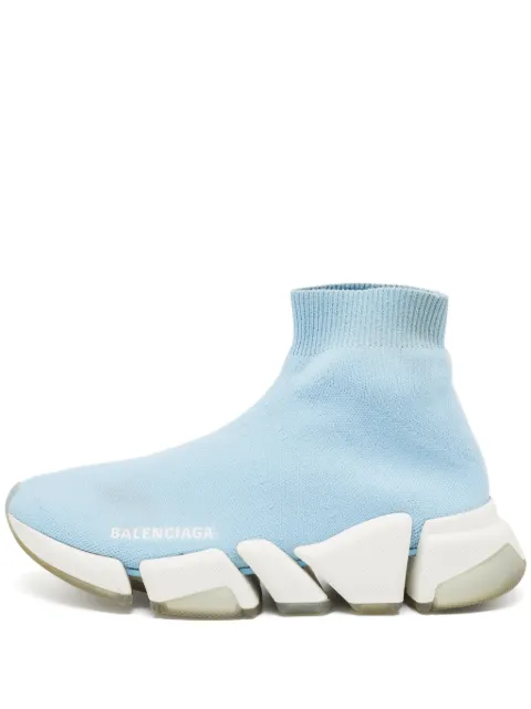 Balenciaga Pre-Owned knit-sock sneakers Blue 1032562