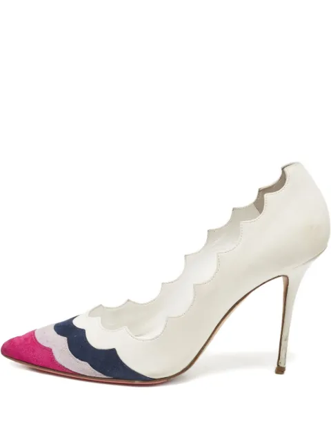 Manolo Blahnik Pre-owned 105mm scalloped pumps White 1038802