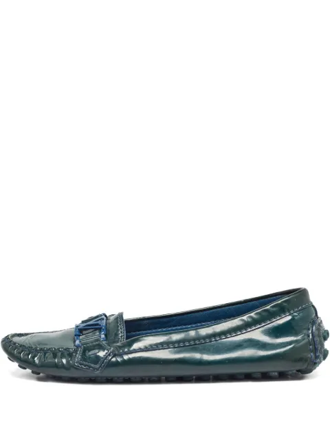 Louis Vuitton Pre-Owned Oxford loafers Green 1022300