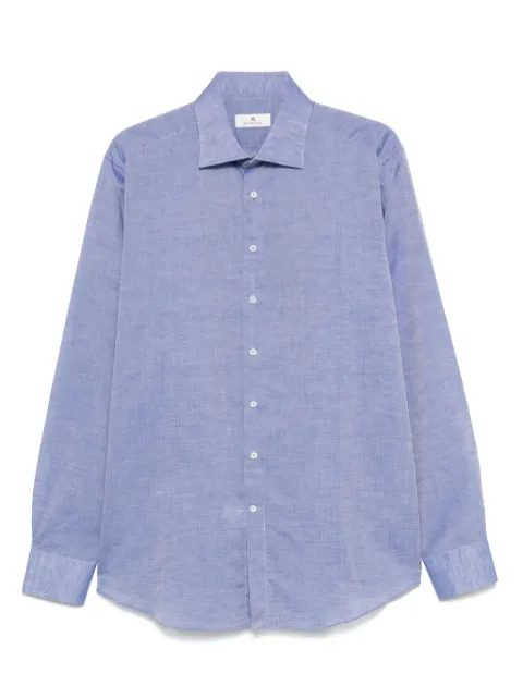 Scabal linen-cotton shirt Blue 30023RTV396763