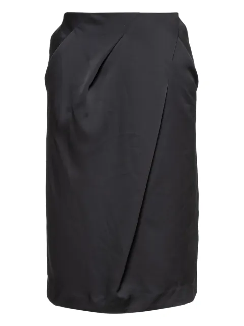 Armani Vintage draped skirt Black 374039