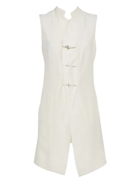 Kenzo Pre-Owned 2023 Toggle Clasp Pocket vest Neutrals 396568