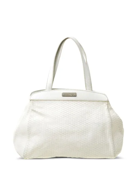 Aigner Vintage pre-owned woven-texture tote bag White 213326