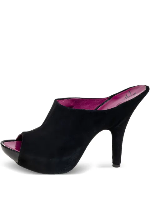 Giuseppe Zanotti Vintage 140mm peep-toe sandals Black 580090