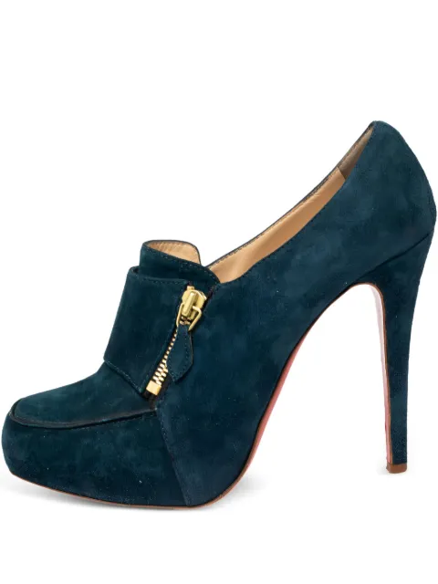 Christian Louboutin Pre-Owned 120mm zip-embellished pumps 534386