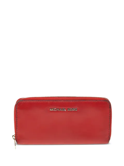 Michael Kors Vintage pre-owned leather zip wallet Red 511995