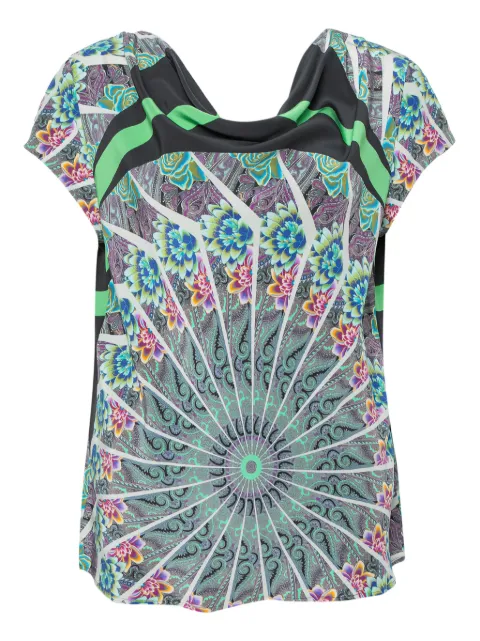 Etro Pre-Owned paisley floral t-shirt Green 352277