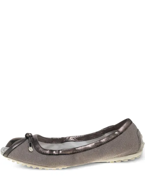 Tod's Vintage canvas ballet flats Grey 388283