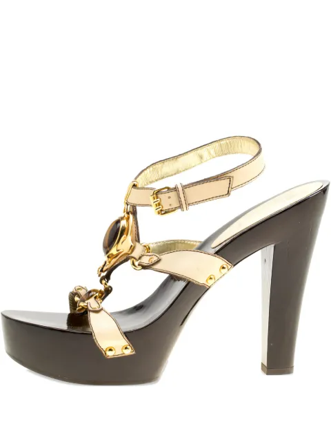 Giuseppe Zanotti Vintage 140mm embellished platform sandals Yellow 166819