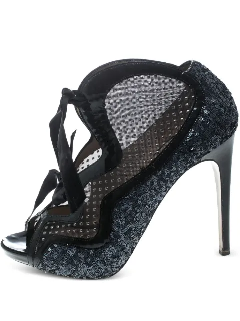 Nicholas Kirkwood mesh booties Black 147713