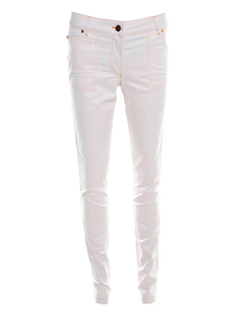 Escada Pre-Owned topstitched jeans Neutrals 201107