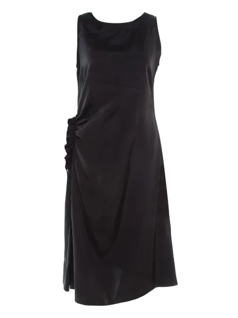 Bottega Veneta Pre-Owned draped ruched dress Black 178493