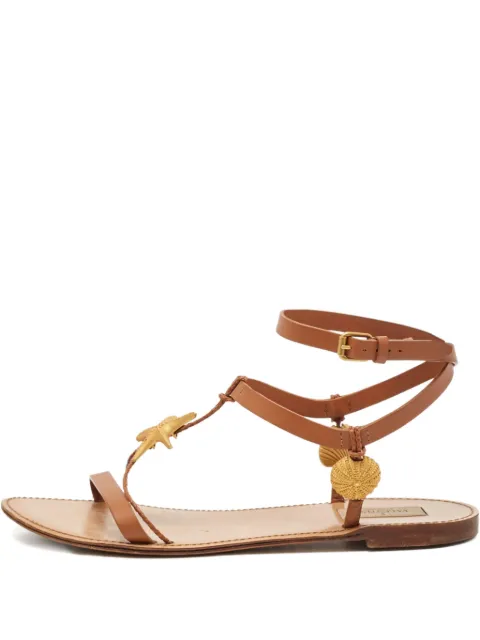 Valentino Garavani Pre-Owned leather sandals Brown 1089024
