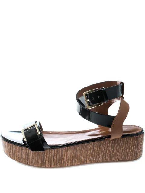 Sergio Rossi Vintage 45mm platform heeled sandals Black 166432