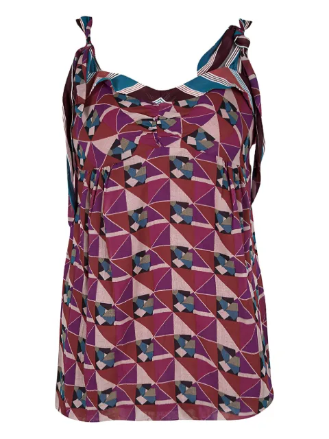 Marc Jacobs Vintage 2023 geometric-print top Purple 118448