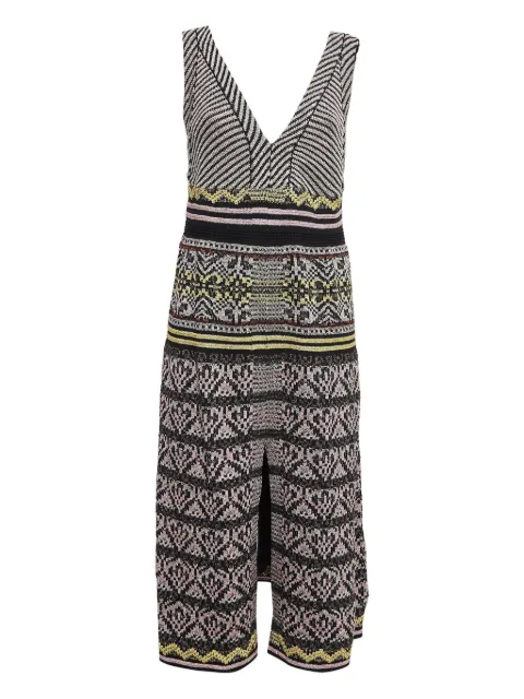 Missoni Pre-Owned 2023 patterned-jacquard dress Black 1041552