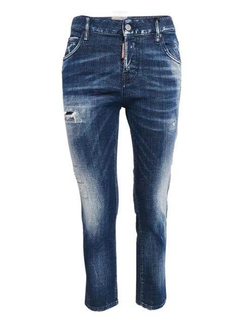 DSQUARED2 pre-owned distressed jeans Blue 1052419