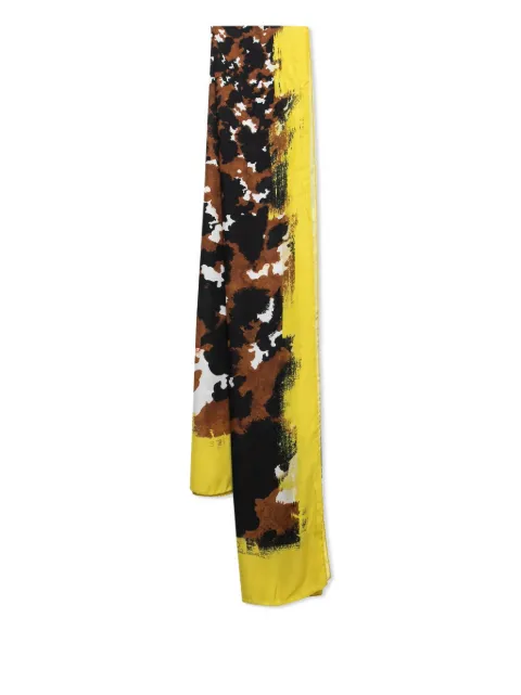 Roberto Cavalli Vintage pre-owned abstract-print scarf Yellow 694596