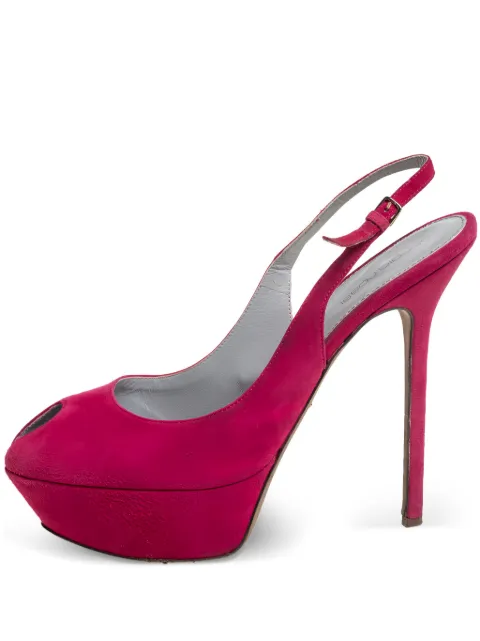 Sergio Rossi Vintage pre-owned 140mm suede pumps Pink 429846