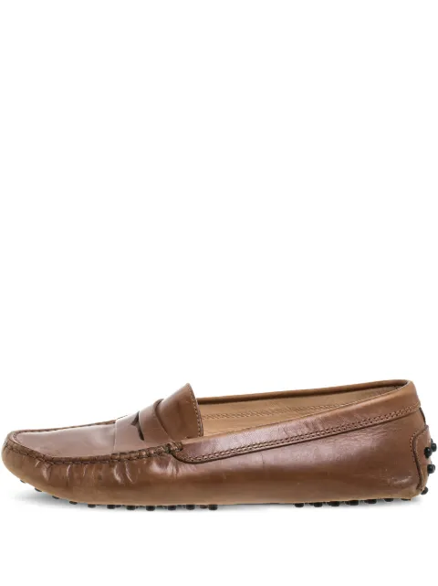 Tod's Vintage leather loafers Brown 358508