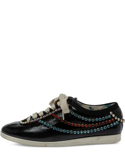 Gucci Pre-Owned crystal-embellished sneakers Black 392342