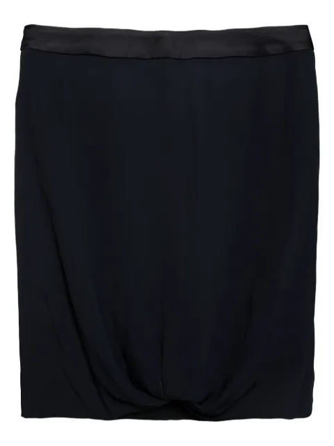 Emporio Armani Pre-Owned crepe mini skirt Black 300150