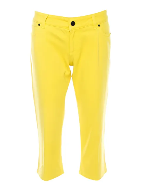 Gucci Pre-Owned stretch-cotton trousers Yellow 207814