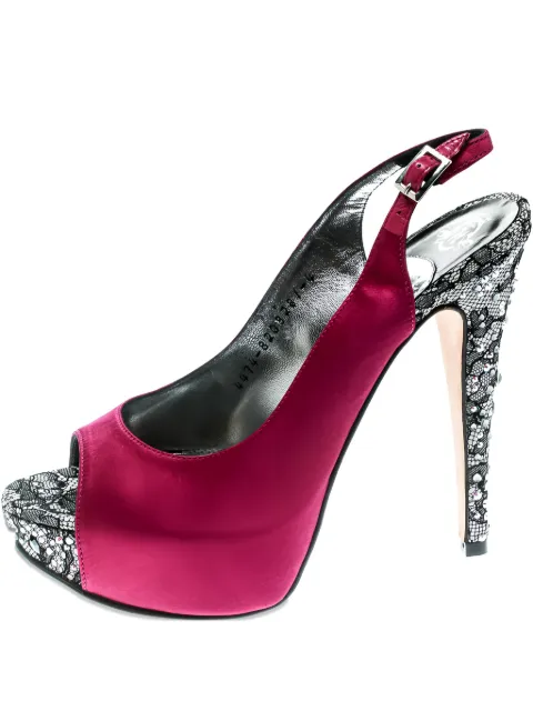 Gina 125mm crystal-embellished sandals Pink 174489