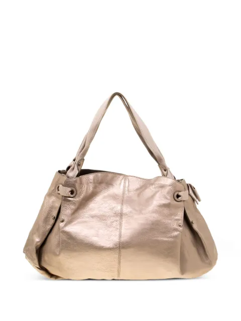 Ferragamo Pre-Owned bow-detailing leather tote bag Neutrals 183043