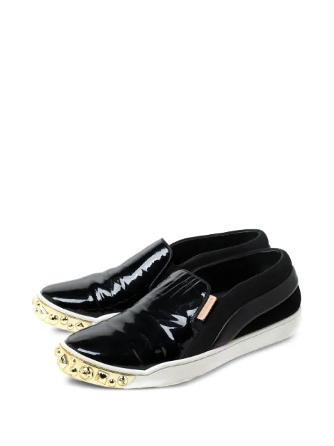 Louis Vuitton Pre-Owned 2024 stud-embellished sneakers Black 217439