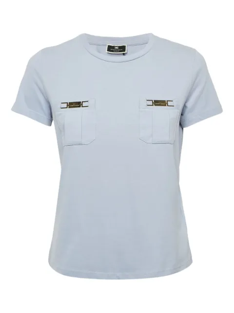 Elisabetta Franchi pocket-detail T-shirt Purple 1073560