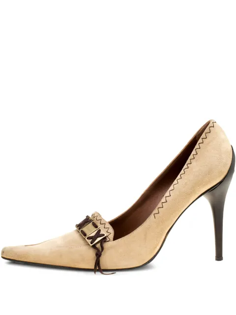 Casadei Vintage pre-owned 100mm pointed-toe heels Neutrals 166796