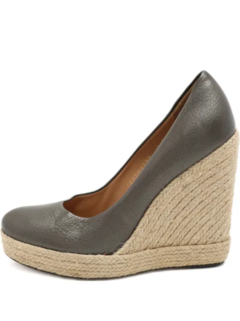 Ferragamo Pre-Owned wedge heel pumps Grey 1053221