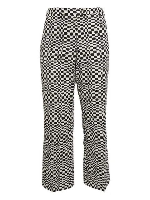 Max Mara graphic-print trousers Black 1073184