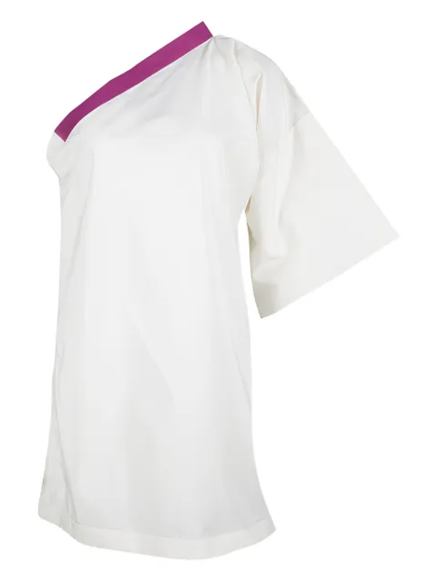 Bottega Veneta Pre-Owned asymmetrical one-shoulder shirt Neutrals 139302