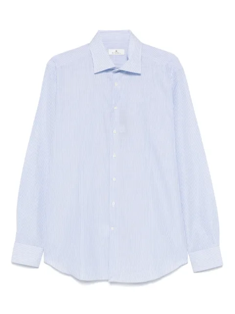 Scabal cotton-linen shirt Blue 1267503RTV386637