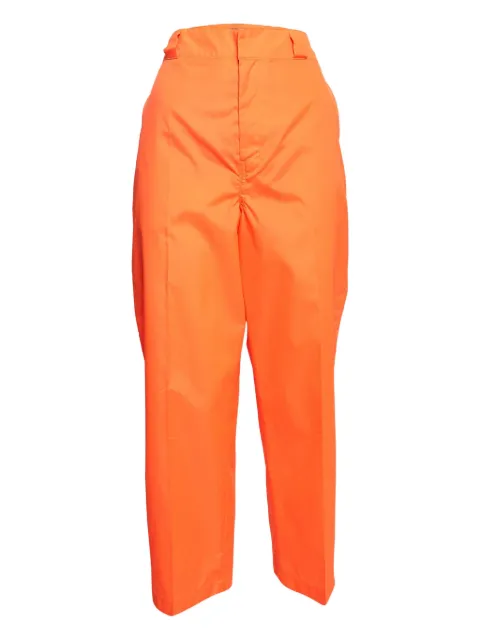 Prada Pre-Owned pressed-crease trousers Orange 1024309