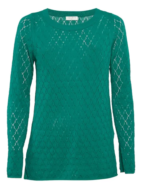 SANDRO lace-detailing top Green 1059646