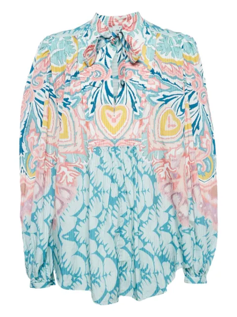 Etro Pre-Owned 2011 Billow blouse Blue 1054604