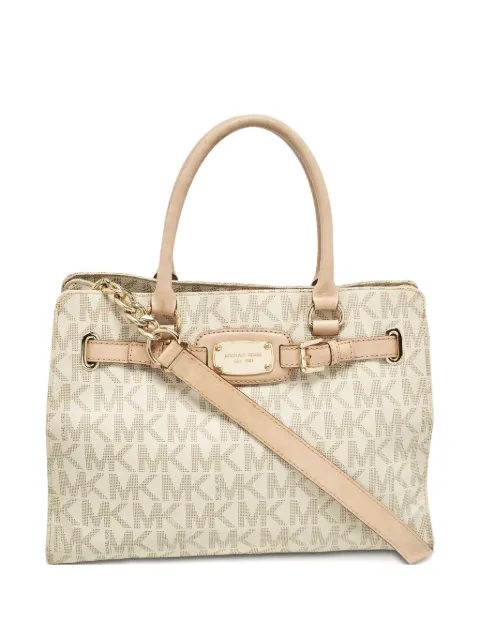 Michael Kors Vintage monogram leather tote bag Neutrals 1045703