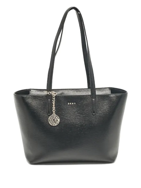DKNY Vintage Bryant leather tote bag Black 1034393