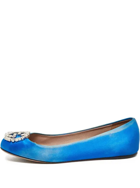 Gucci Pre-Owned Interlocking-G ballet flats Blue 934209
