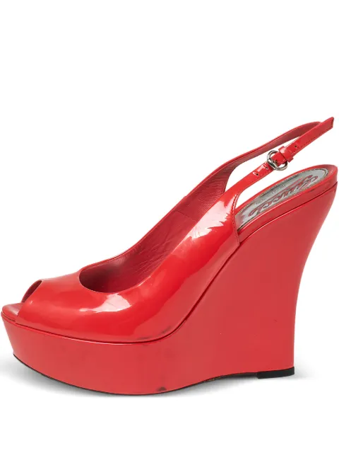 Gucci Pre-Owned 125mm leather pumps Red 577580
