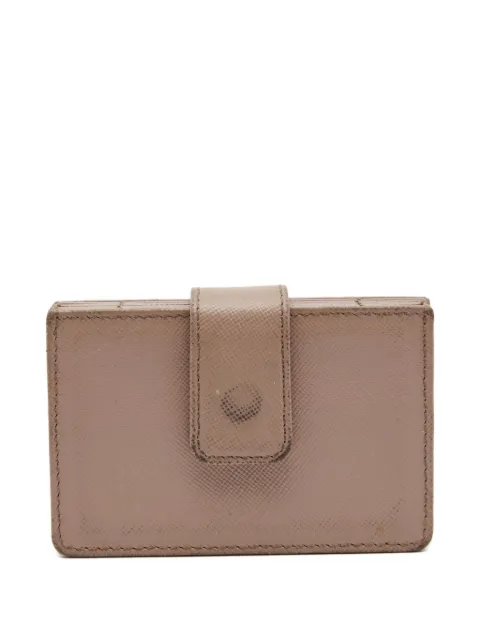 Prada Pre-Owned Saffiano leather wallet Neutrals 654198
