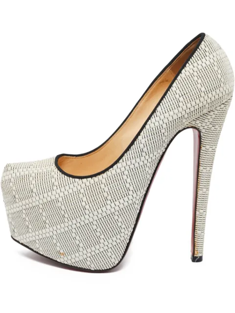 Christian Louboutin Pre-Owned 155mm Daffodile platform pumps White 622772