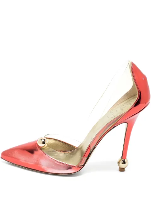 Roger Vivier Vintage 120mm leather heeled pumps Red 664196