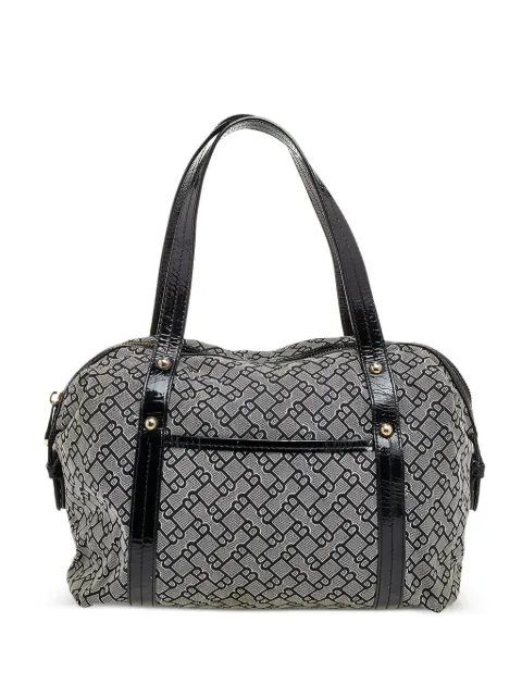 Bally Vintage pre-owned monogram satchel bag Grey 500476